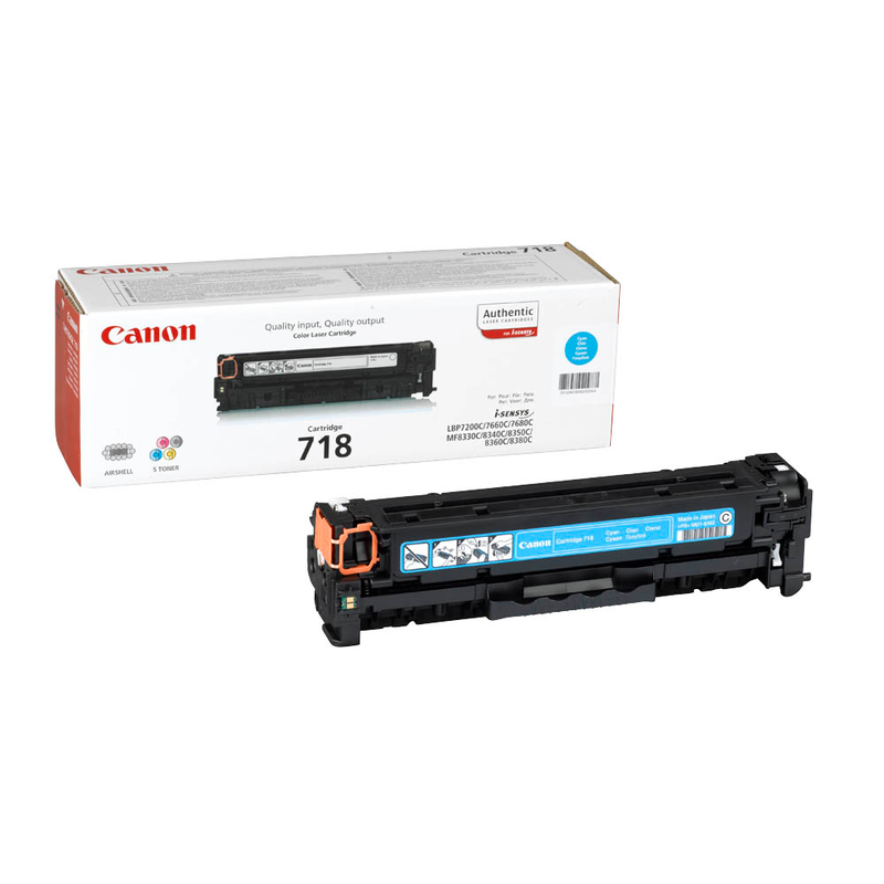 Original Toner für Canon 718 Cyan