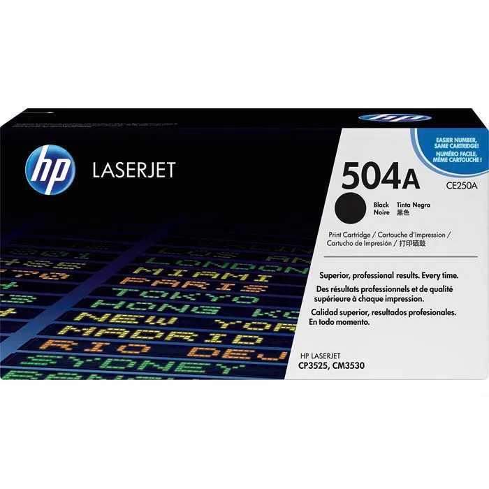 Original HP 504A / CE250A Toner