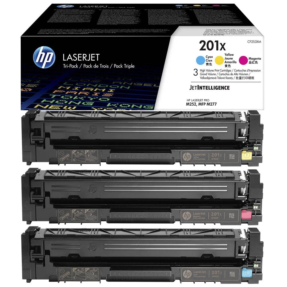 HP 201X Toner Multipack (CF253XM) · 3-farbig (CMY)