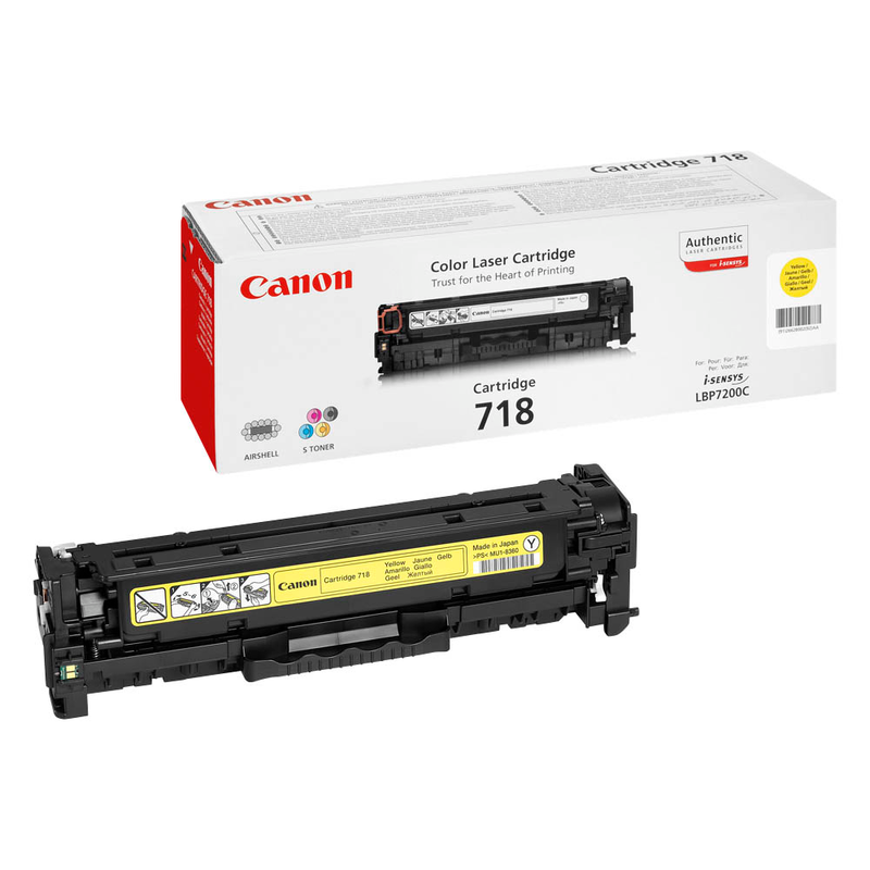 Original Toner für Canon 718 Yellow
