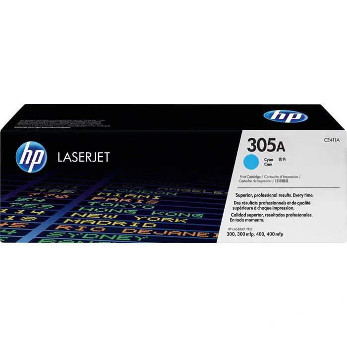 HP 305A Original Toner Cyan (CE411A) für HP LaserJet Pro 300/400 Color M351/M375/M451/M475
