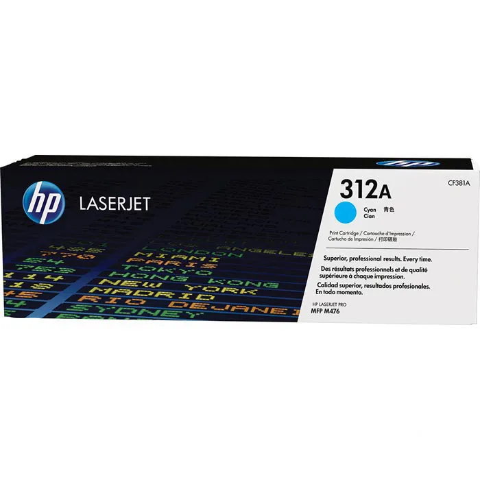 HP 312A Original Toner Cyan (CF381A) für HP Color LaserJet Pro MFP M476dn/M476dw/M476nw