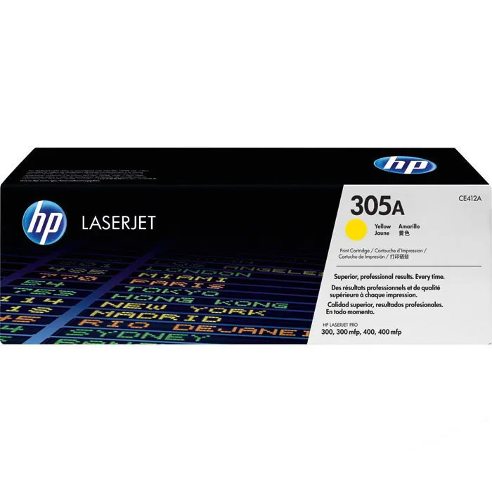 HP 305A Original Toner Gelb (CE412A) für HP LaserJet Pro 300/400 Color M351/M375/M451/M475