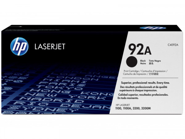 HP 92A Original Toner Schwarz (C4092A) für LaserJet 1100, 3200