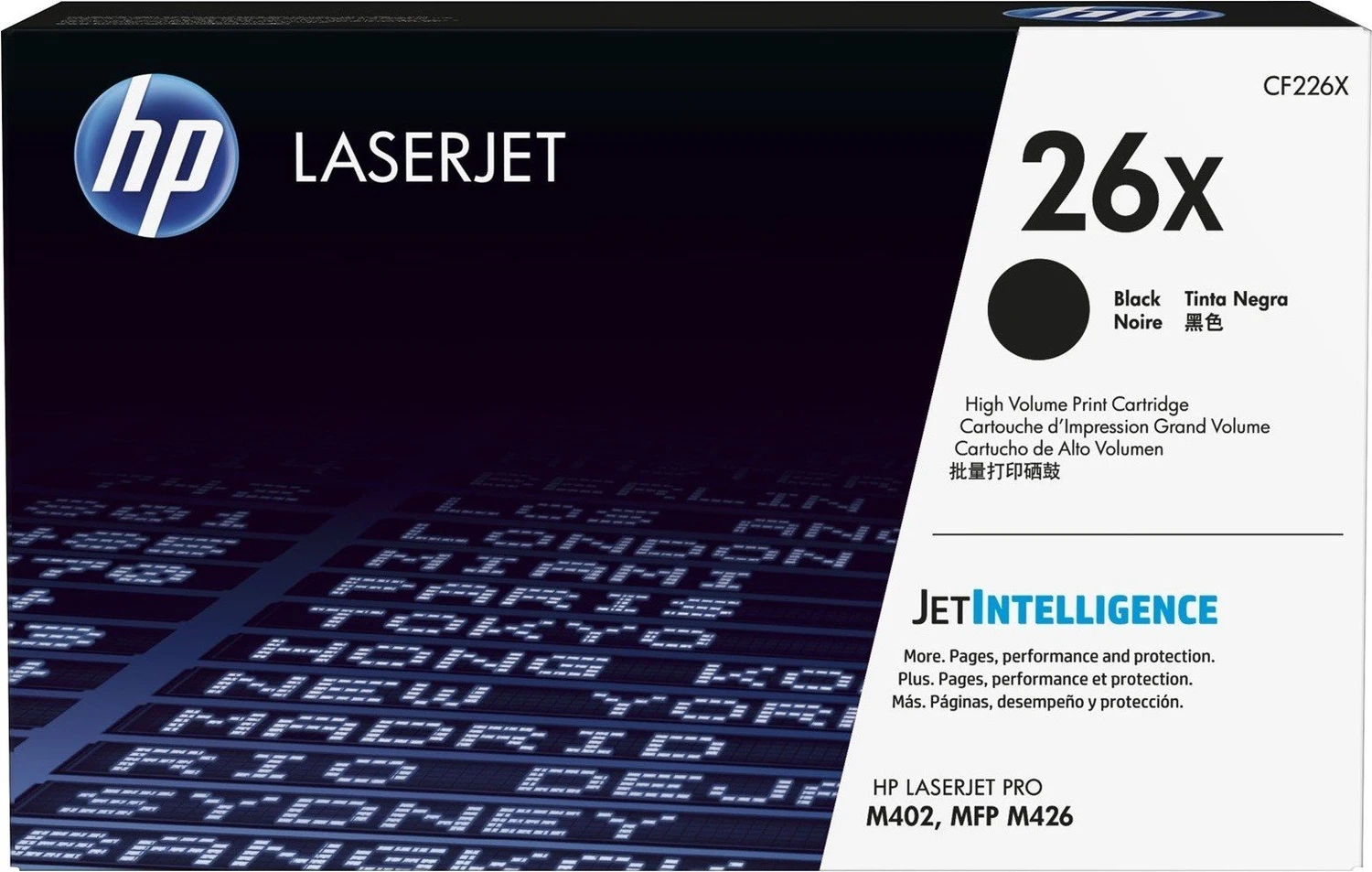 HP 26X Original Toner Schwarz, High Yield (CF226X) für LaserJet Pro M402, M426