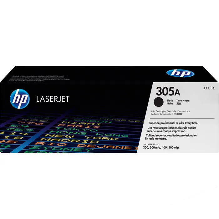 HP 305A Original Toner Schwarz (CE410A) für HP LaserJet Pro 300/400 Color M351/M375/M451/M475