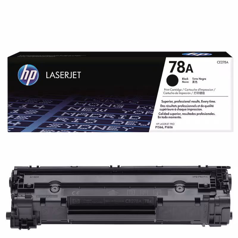 HP 78A Original Toner Schwarz (CE278A) für LaserJet Pro P1566, P1606, M1536