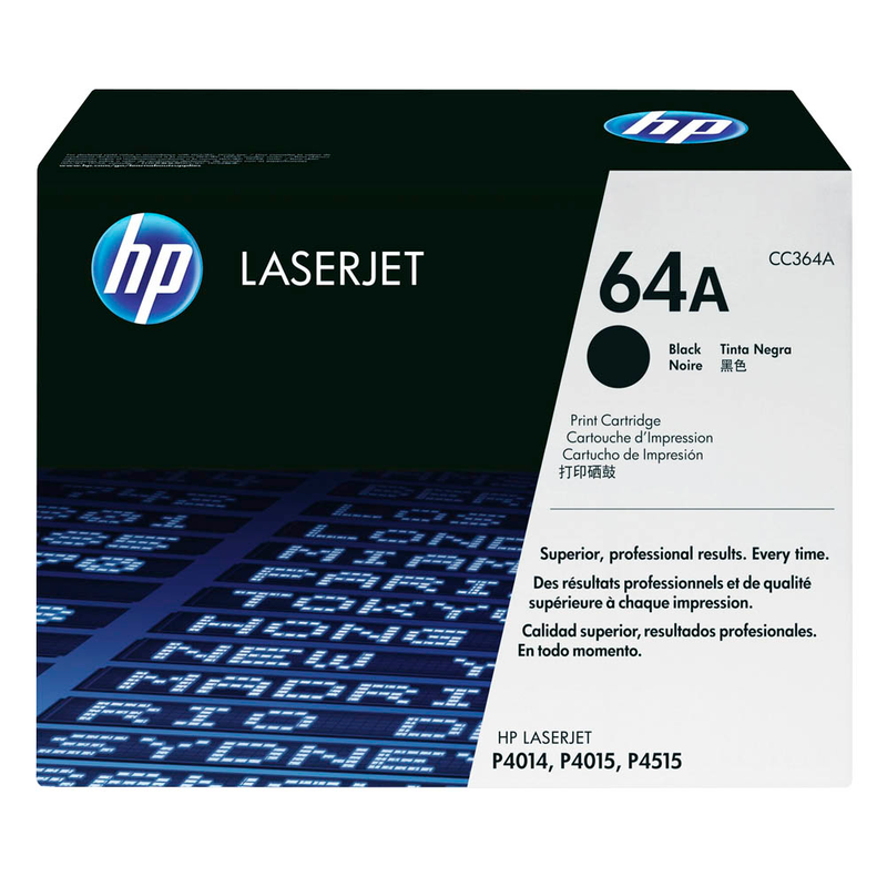 HP 64A Original Toner Schwarz (CC364A) für LaserJet P4014, P4015, P4515