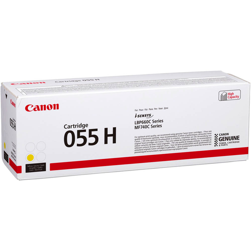 Original Toner für Canon 055H Yellow